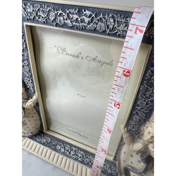 Vtg 2001 Sarahs Angels MindSpring 4x6" Picture Frame Angel Figurines GrannyCore - Picture 6 of 7